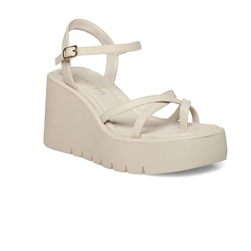 Madden Girl Taupe Wedge Sandal